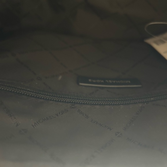 Michael Kors Black Leather Charlotte Large Satchel Women's Bag - Picture 5 of 10